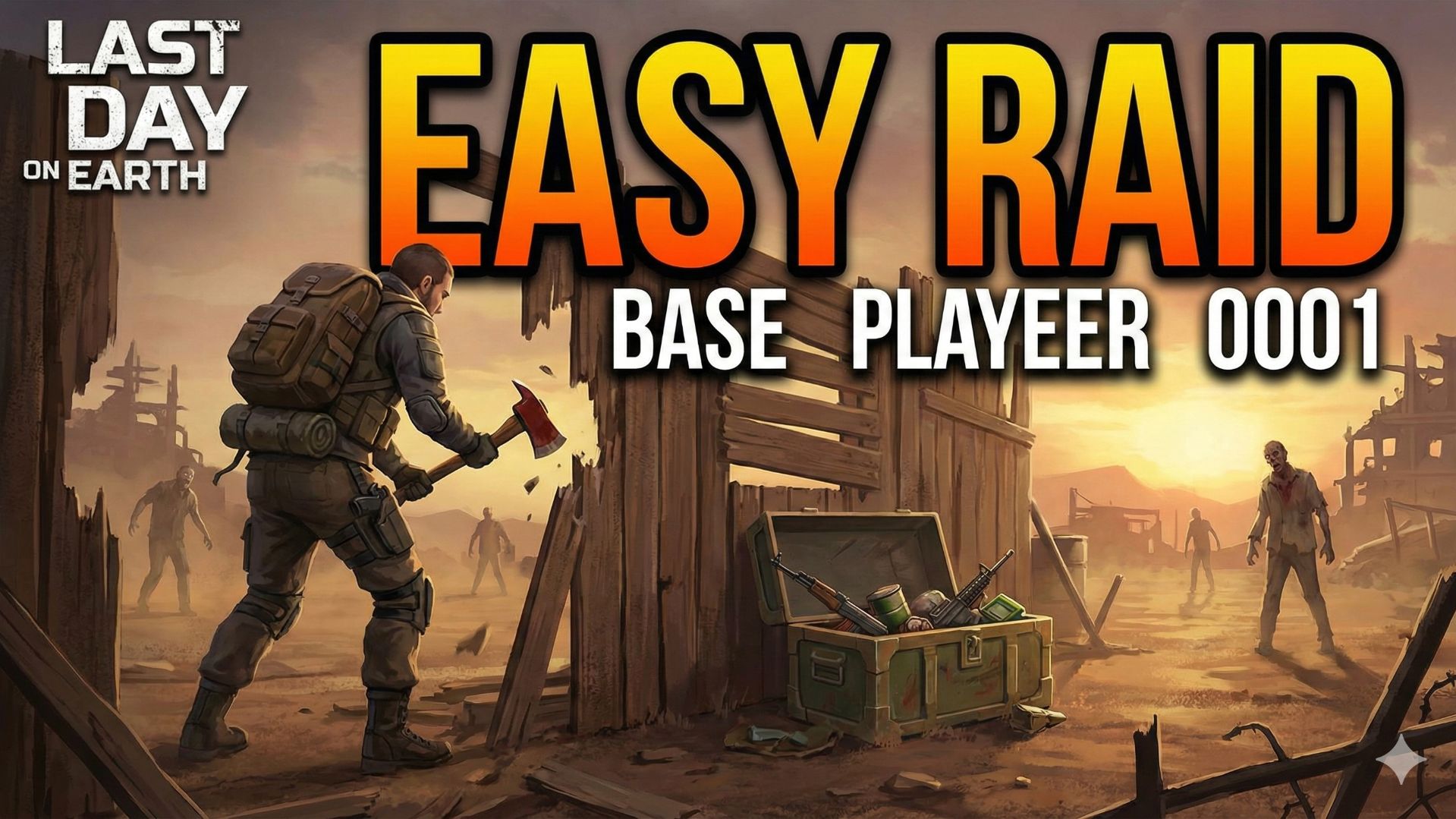 Last Day On Earth Рейд базы Playeer 0001. Лёгкий