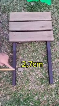 Простой садовый стул, который легко сделать своими руками и без труда перенести куда угодно.