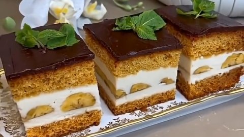 МЕГА бомбический ТОРТ...🍰🍯☕😋 Рецепт ⤵️