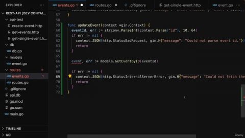 175 Registering an Update Event Route & Handler