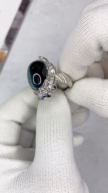 Кольцо с корундом и бриллиантами арт: К10380