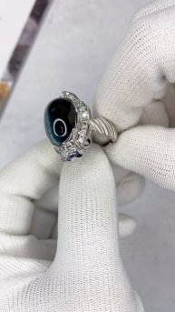 Кольцо с корундом и бриллиантами арт: К10380