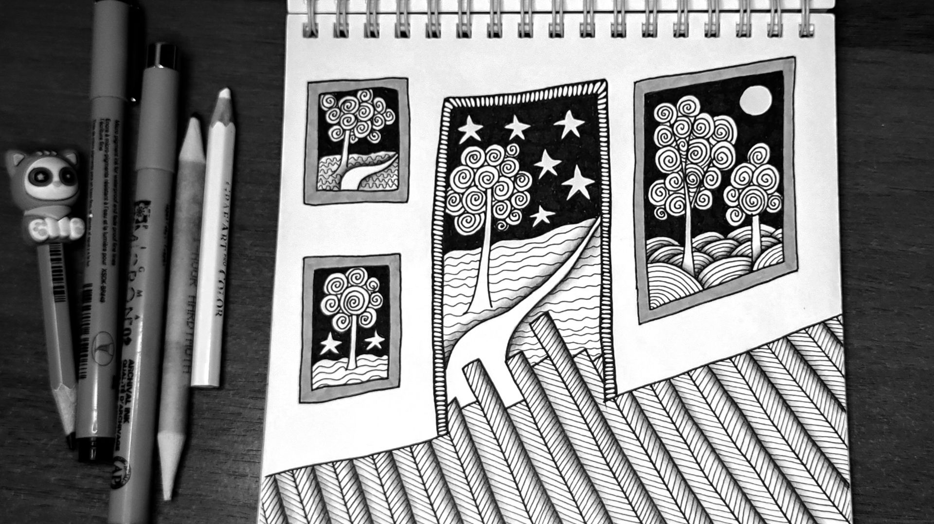 Обзор листалка блокнота с ЗенАртами