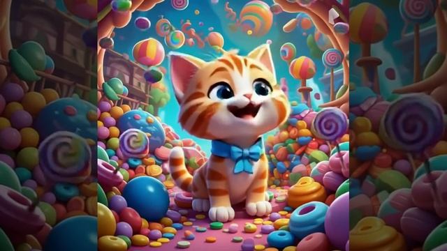 котик в мире конфет🍭🍬💝🎉🎊🦄