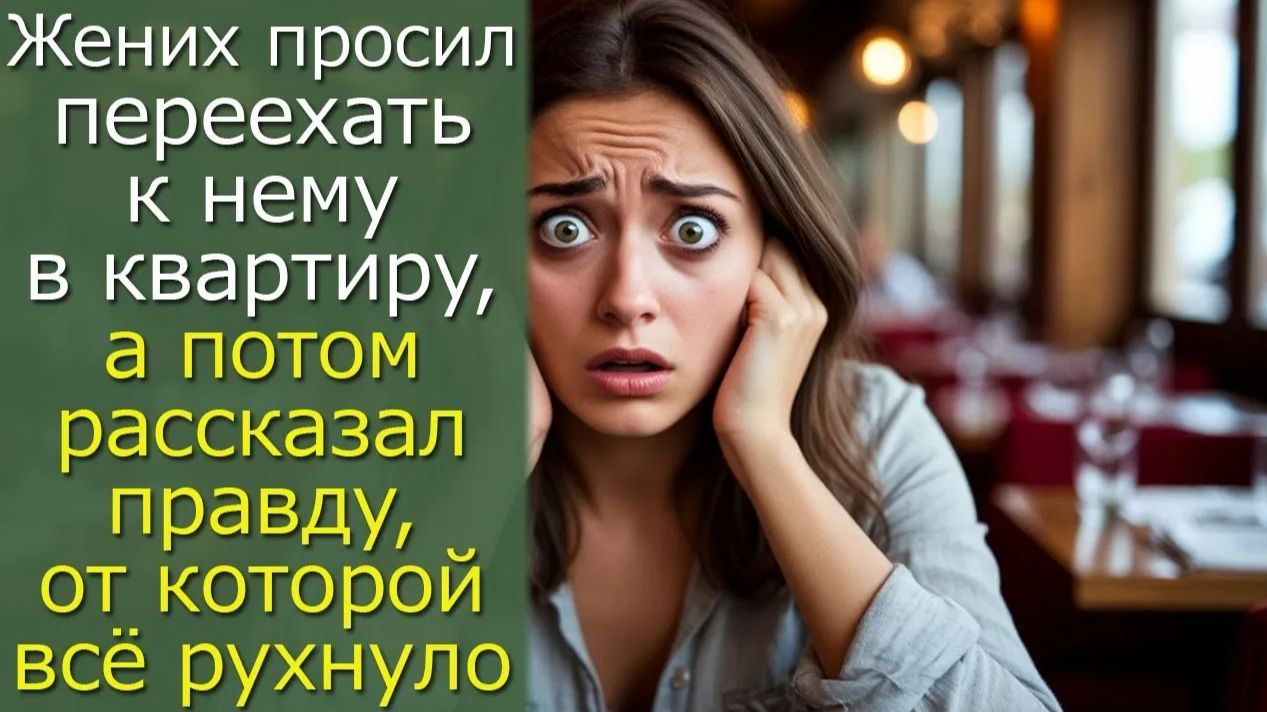 Жених просил переехать к нему в квартиру. а потом рассказал правду, от которой всё рухнуло