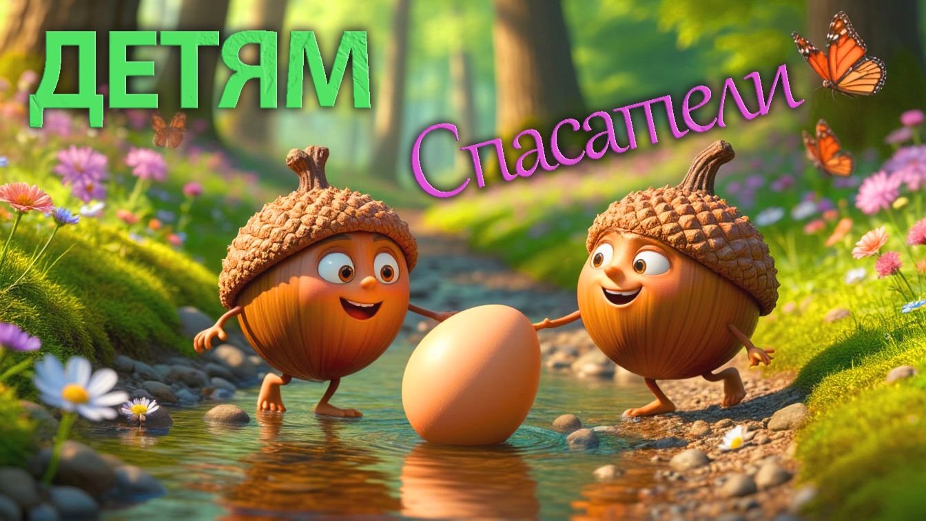 Как Желуди и Утенок помогли друг другу!