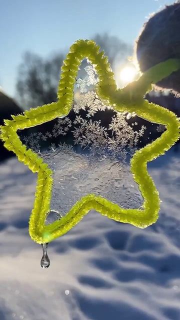 Морозные узоры ❄️ Детям понравится 😊