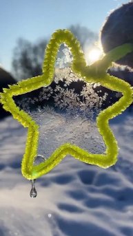 Морозные узоры ❄️ Детям понравится 😊