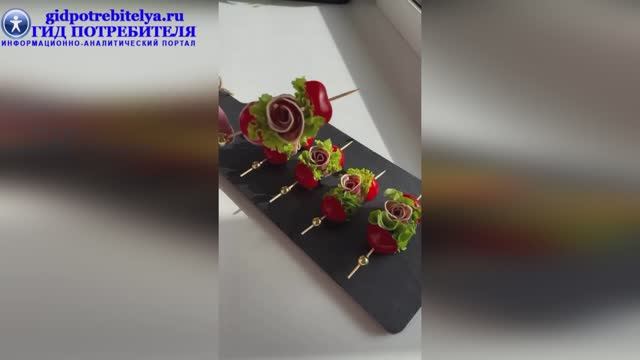 Праздничные канапе на Новый год