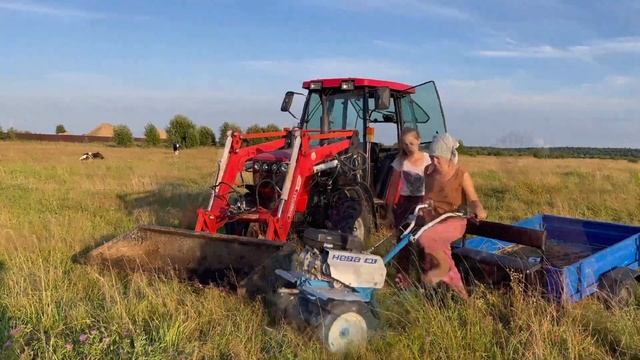 Снова подвёл МОТОБЛОК…. Установка ЭЛЕКТРОПАСТУХА!!!! | Молодая Ферма