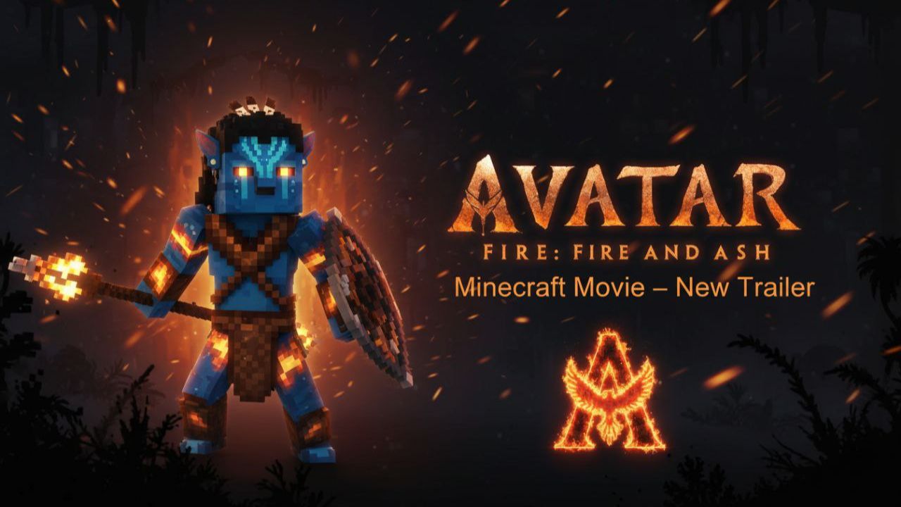 AVATAR : FIRE AND ASH MINECRAFT MOVIE - NEW TRAILER