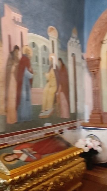 1000212610.Св Апостол Андрей Первозванный.Ковчег с мощами.Святыни Серапионовой палаты.