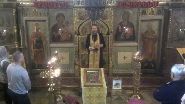 Проповедь в конце Всенощного бдения в канун Недели 27-й по Пятидесятнице. Прор. Нау́ма. 13.12.2025г.