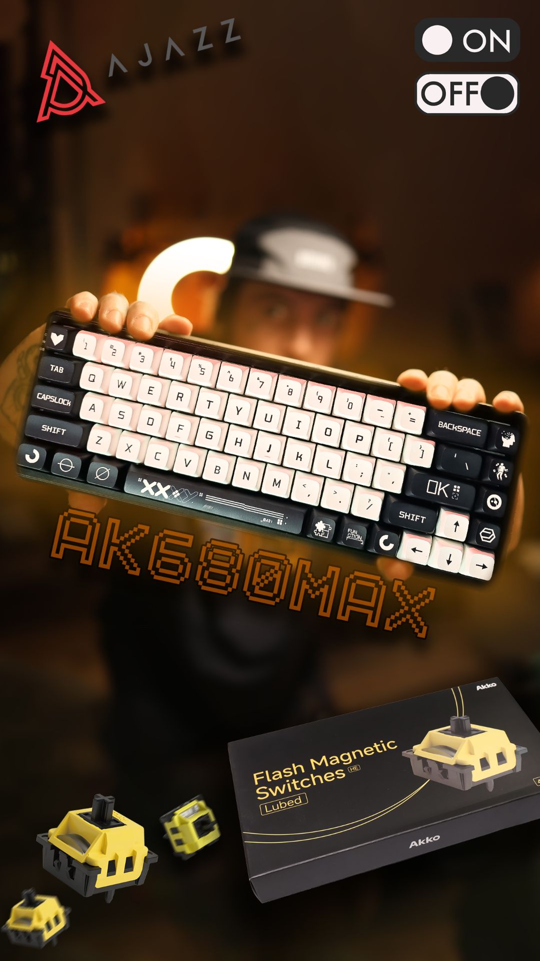Заменил Кейкапы на Ajazz AK680Max | Replacing Keycaps + Тайпин, Typing Sound Test