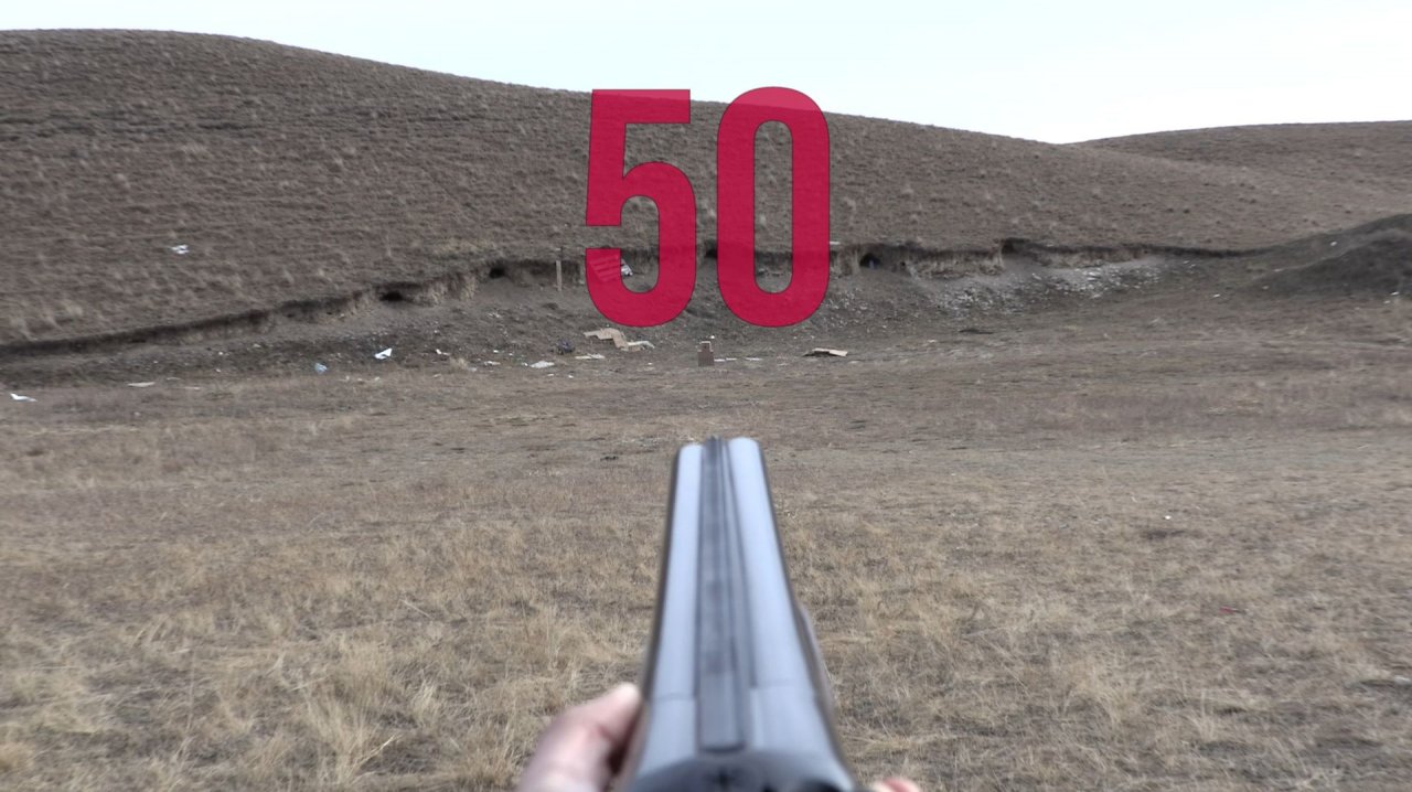 МР-43-КН. стрельба пулей на 50 метров.