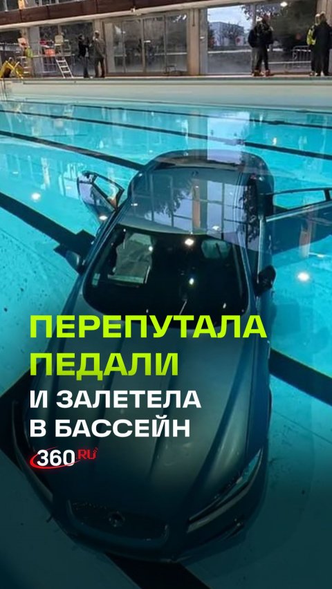 Jaguar решил искупаться в бассейне во Франции