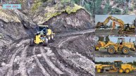 Грейдер. Ремонт сильно размытой ливнями горной дороги. Последние покупки.