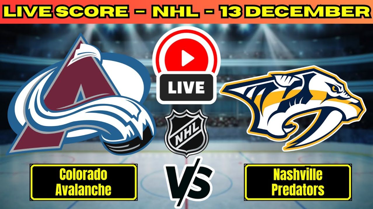 Колорадо — Нэшвилл NHL сезон 25/26 | 13.12.2025 Прямая трансляция