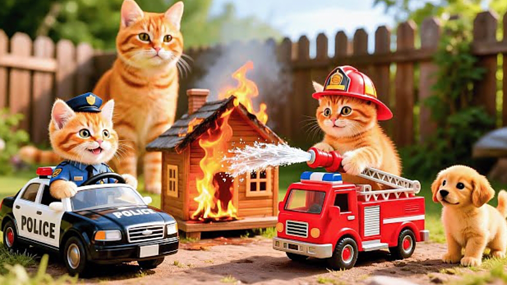 Мультики для детей, котик попал в ураган мультфильм, мультик