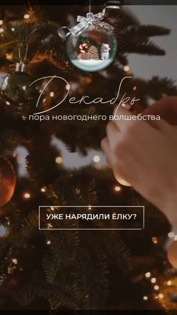 А вы уже нарядили ёлку?