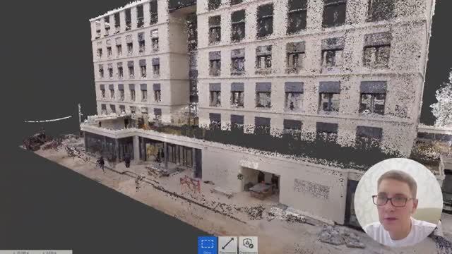 Первый опыт работы с облаком точек Meridian ML1