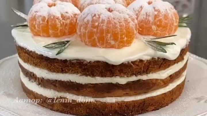 Морковный ТОРТ «Зимняя сказка»...🍰🎄😋 Рецепт ⤵️