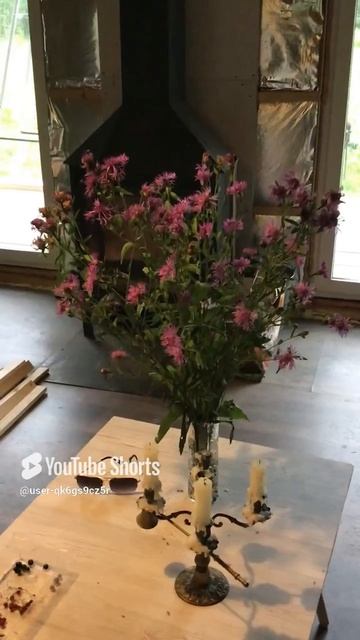 Ленобласть. Хвойное. 21.07.2024. Цветы на даче. Натюрморт с букетом Васильков луговых