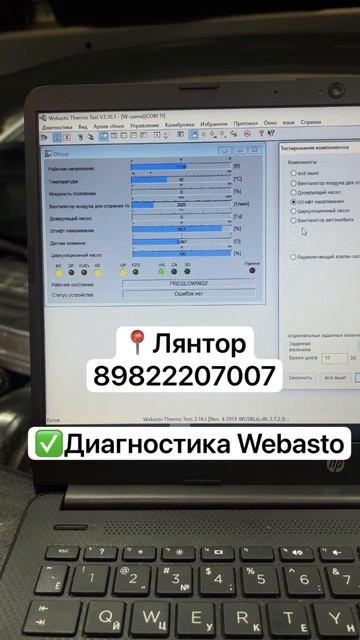 Диагностика Webasto