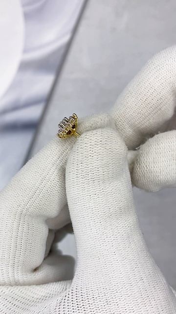 Серьги - пусеты с бриллиантами арт: К10390