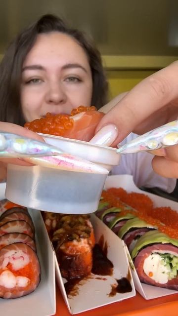 Mukbang ASMR|Подписывайтесь на канал🍣✨ 💜✨