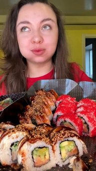 Mukbang ASMR|Подписывайтесь на канал🍣✨ 💜✨