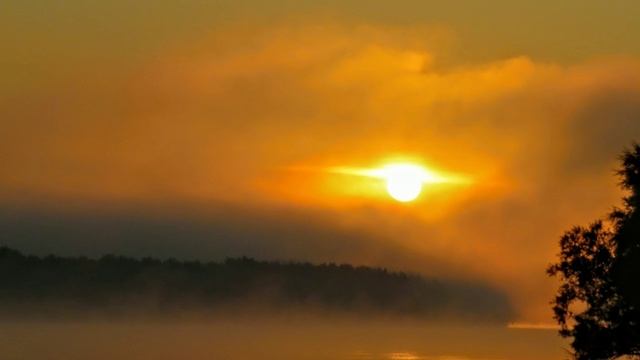На Оби(14 июля, 19)туманный рассвет - ч 3