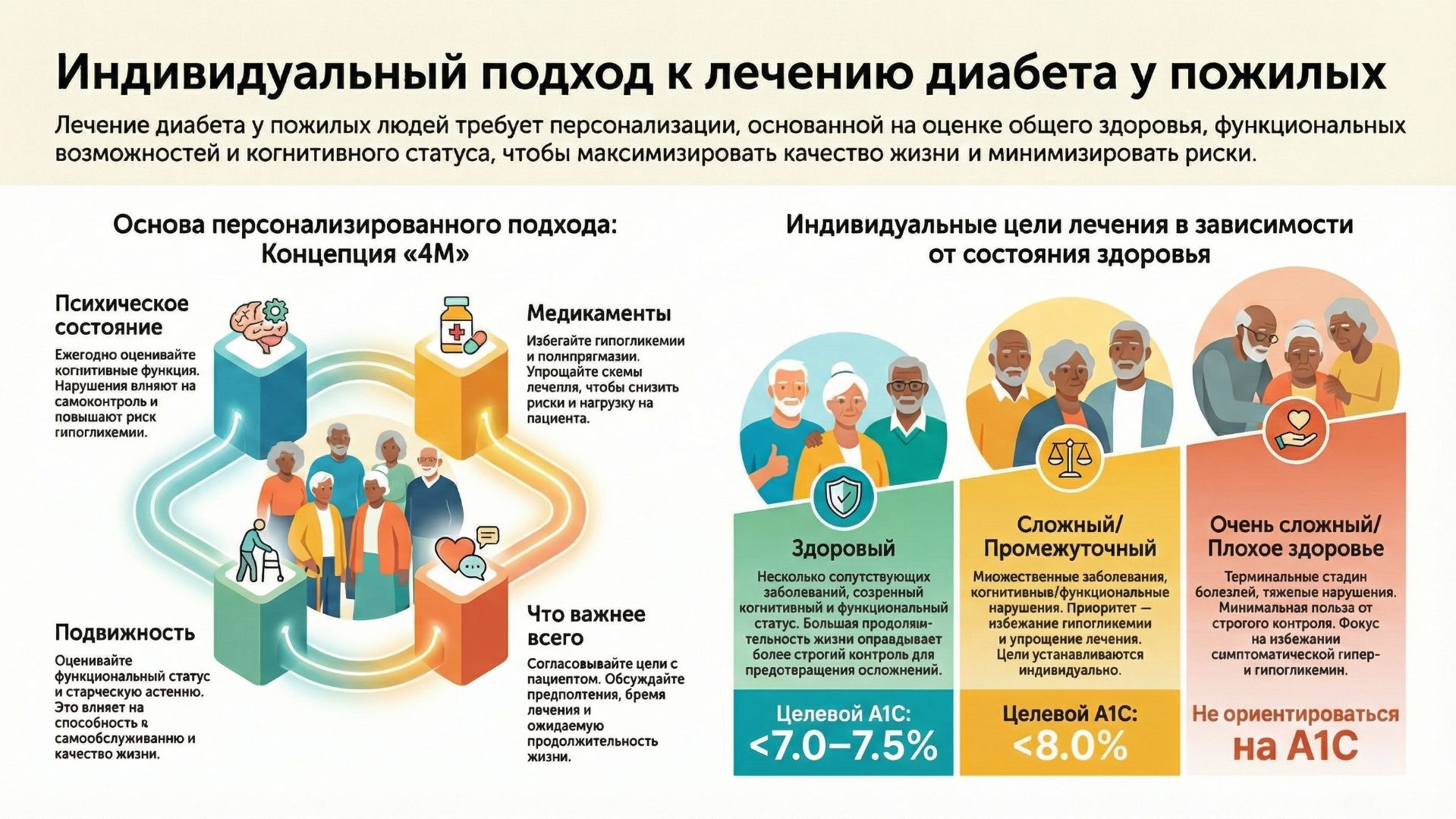 13/17. Диабет. ADA 2026. 13. Пожилые люди: стандарты лечения диабета. Часть 15/19