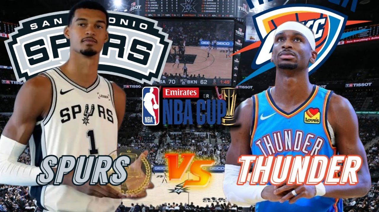 Оклахома-Сити — Сан-Антонио NBA Кубок. 1/2 финала | 13.12.2025 Прямая трансляция