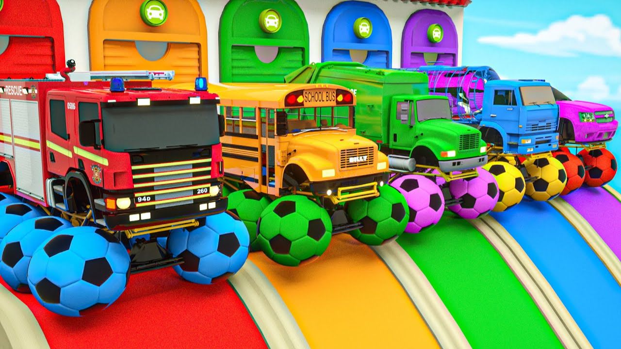 Детские мультики. Мультфильмы для малышей. Учим английский. Мультики про машинки. Мультики с песнями