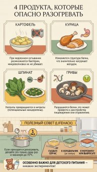 Осторожно с разогревом: 4 опасных продукта