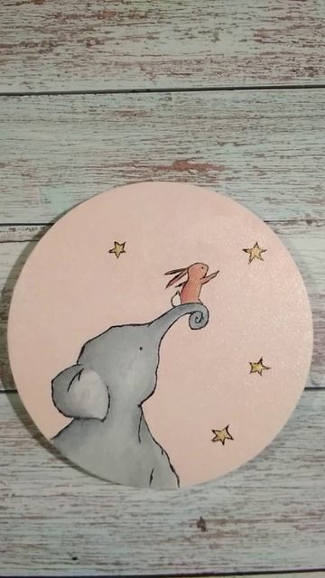 Друзья. Холст (d 20 см.). НеМонэ. (nemone)