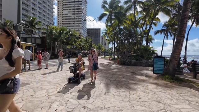 🌴Вайкики Гавайи прогулка 2025 улицы пляжи и люди легендарного курорта✨🌊