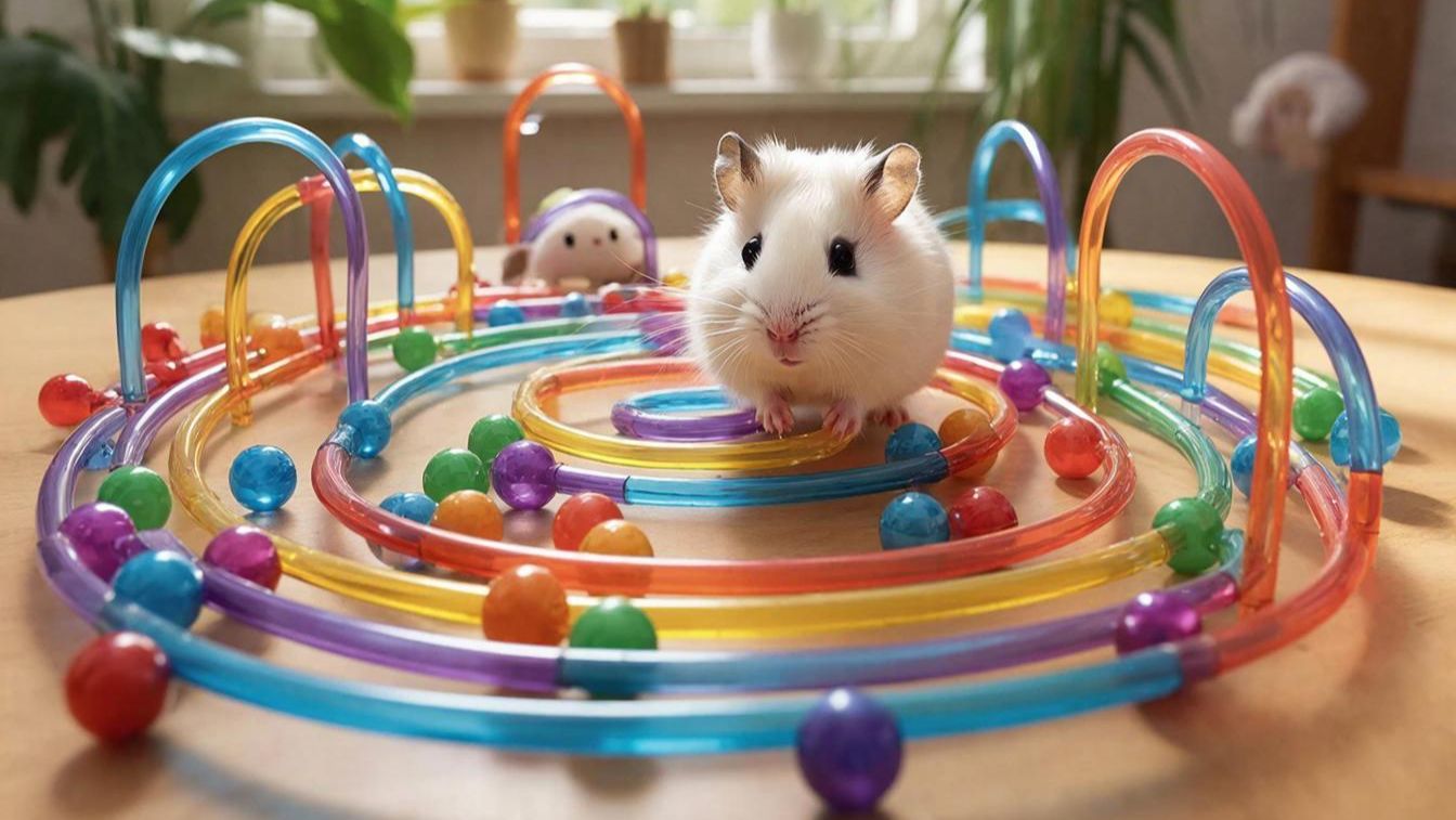 РАЗВЛЕКАТЕЛЬНОЕ ВИДЕО ДЛЯ ДЕТЕЙ | ХОМЯК БЕЖИТ