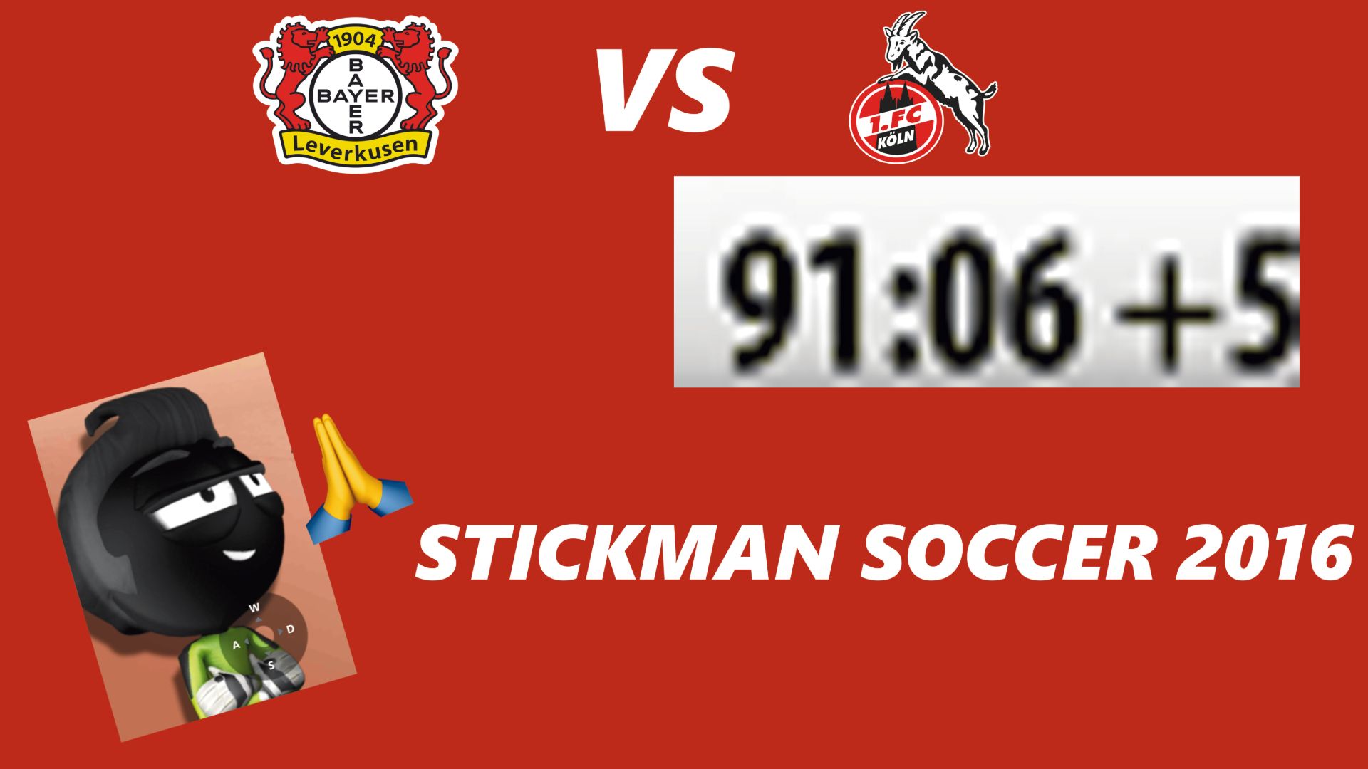 БАЙЕР - КЁЛЬН / ИГРАЮ В STICKMAN SOCCER 2016