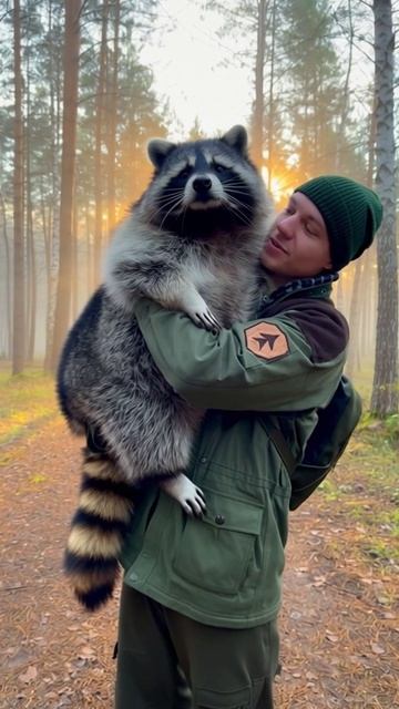 Самый большой енот в мире