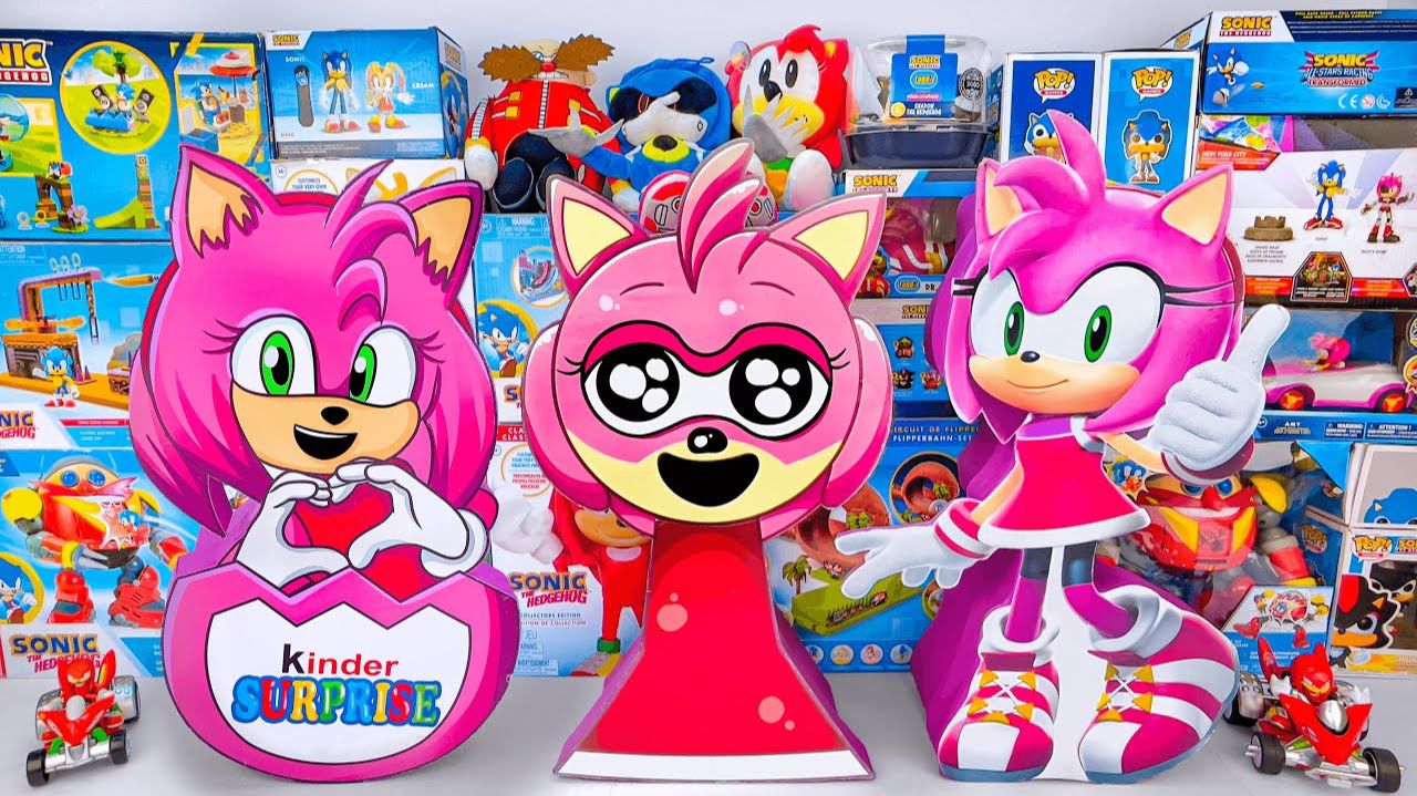 Распаковка коллекции игрушек Sonic The Hedgehog ASMR | Коллекция Sonic & Amy Rose Mystery Box
