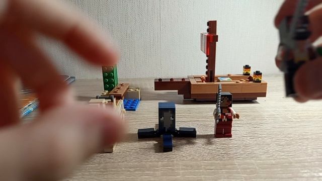 обзор Лего Майнкрафт пиратский корабль #minecraft