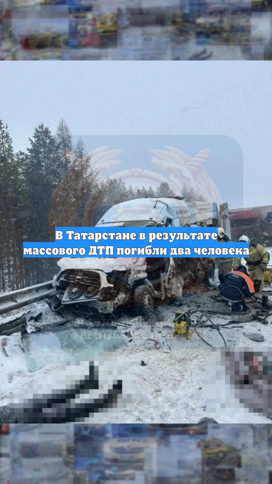 ТАСС: в Татарстане в ДТП с микроавтобусом погибли два человека