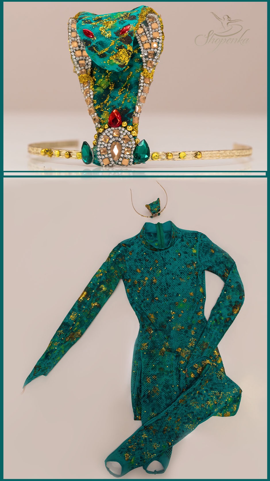 Змея - балетный костюм (комбинезон)