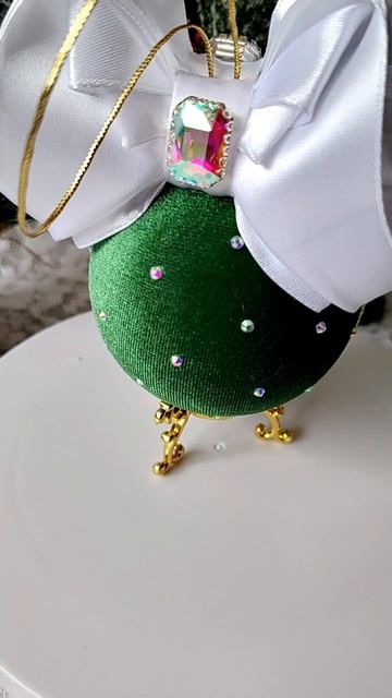 Новогодний шар в бархате 🤗