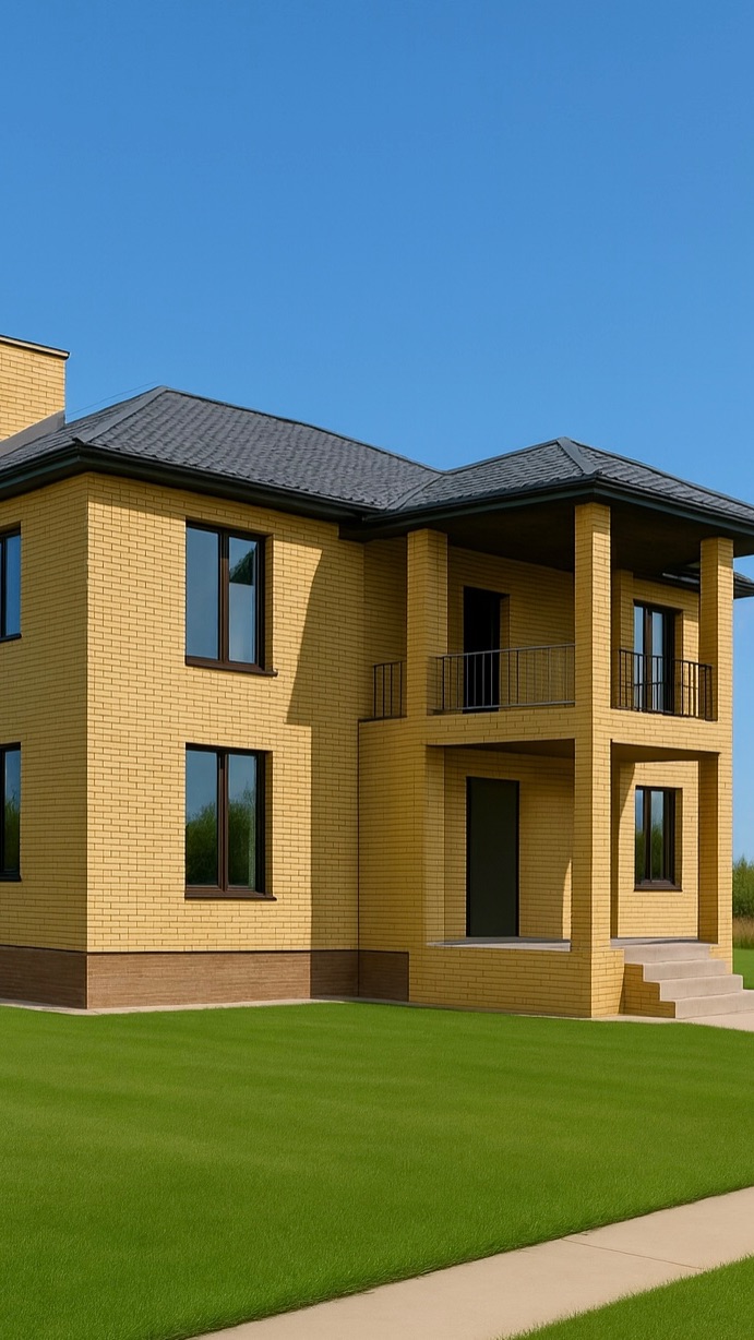 Кирпичный дом 400 м² + цоколь | Газ, отопление | 15 мин до города | Под бизнес и проживание