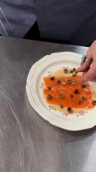 Подача лосося