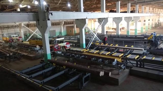 Лесопильная линия на базе 3-х ленточнопильных станков Serra