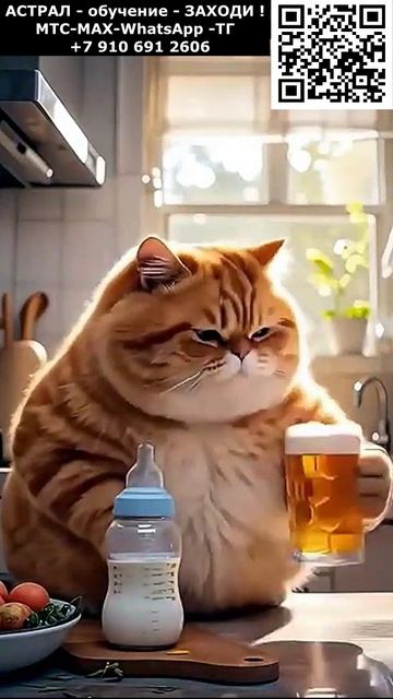 Котики. Рыжик спасает ребенка. Позитив. Юмор. Нейросеть ИИ #котики #рыжик #настроение #юмор #смешное